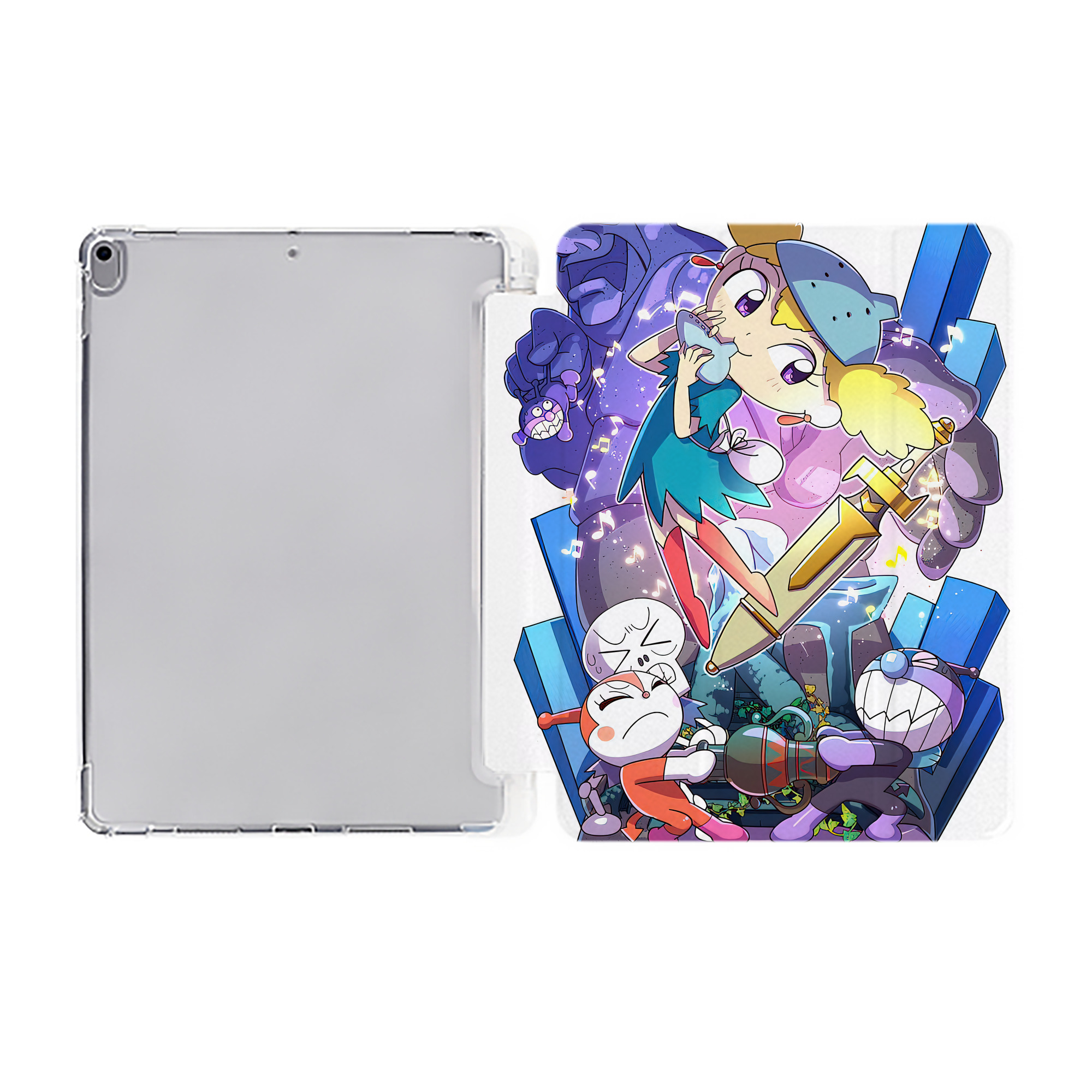 （画像用） アンパンマン Anpanman IPad ケース ペン収納付き 三つ折りスタンド PUレザー×シリコン 対応機種9.5/10.5/10.9インチ